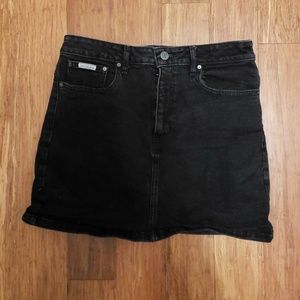 Calvin Klein Black Jean Skirt